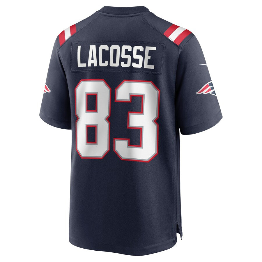 New England Patriots Matt Lacosse Game Navy Football Jersey product image