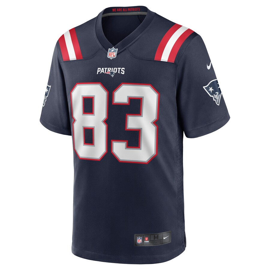 New England Patriots Matt Lacosse Game Navy Football Jersey product image