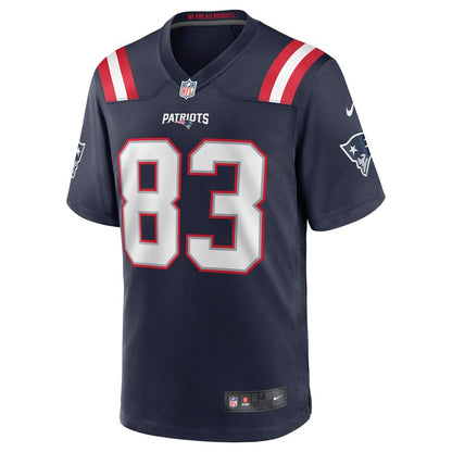New England Patriots Matt Lacosse Game Navy Football Jersey product image