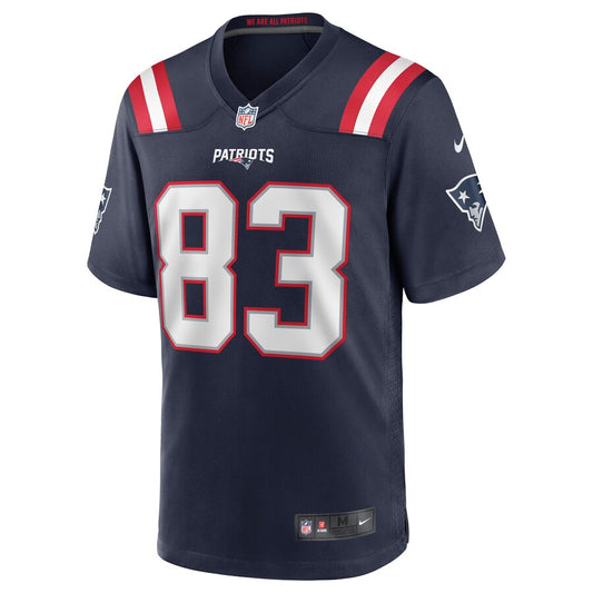 New England Patriots Matt Lacosse Game Navy Football Jersey product image