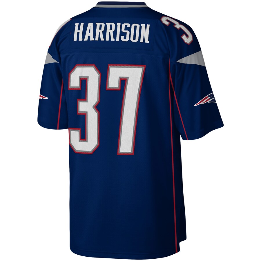 New England Patriots Rodney Harrison Legacy Navy Football Jersey product image
