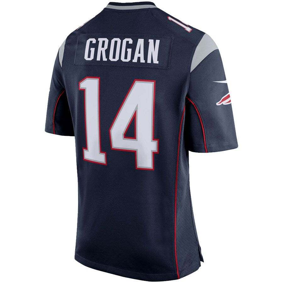 New England Patriots Steve Grogan Game Navy Football Jersey product image