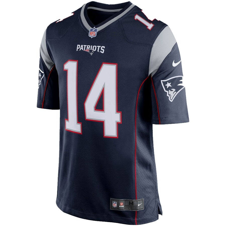 New England Patriots Steve Grogan Game Navy Football Jersey product image