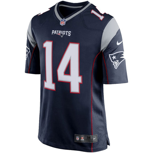 New England Patriots Steve Grogan Game Navy Football Jersey product image