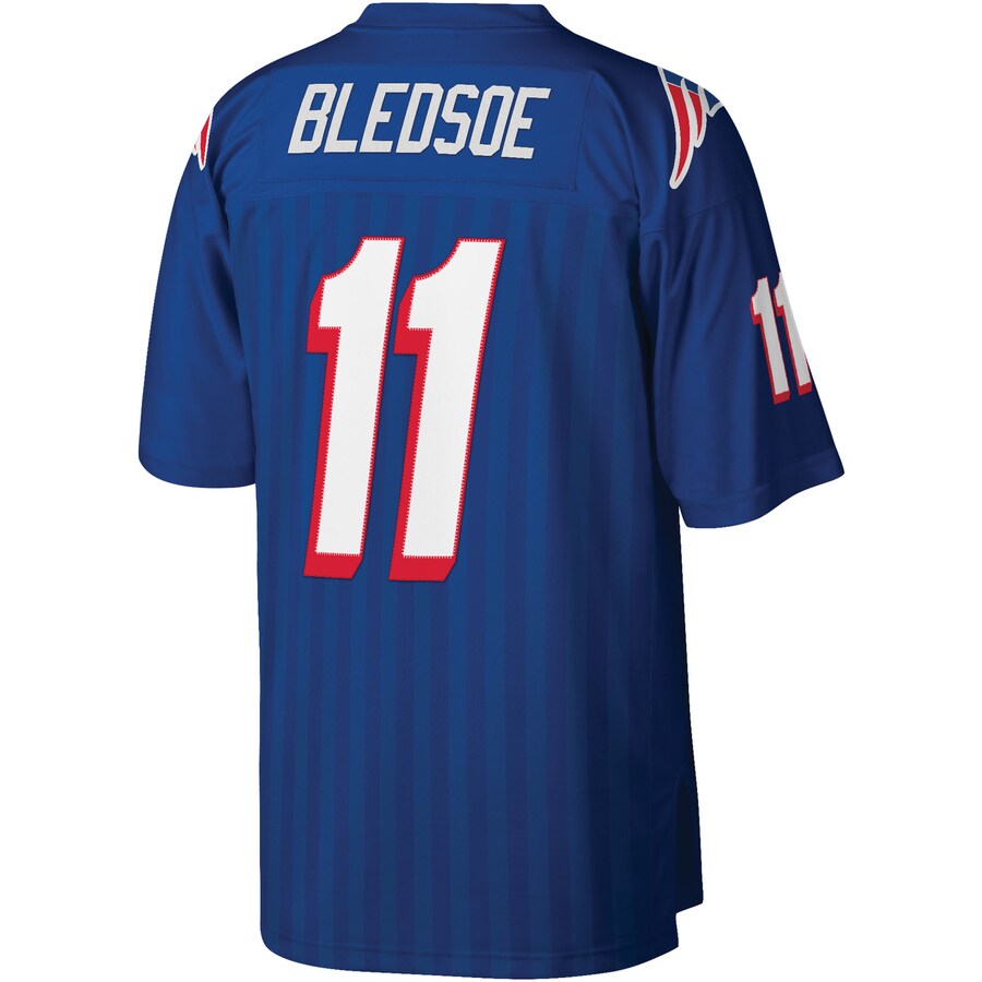New England Patriots Drew Bledsoe Legacy Royal Football Jersey product image