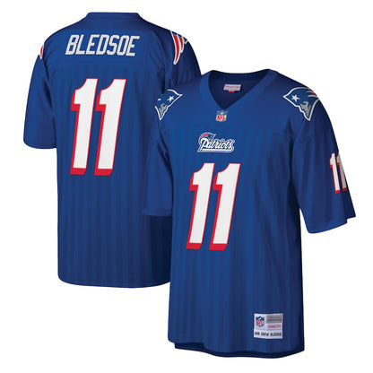 New England Patriots Drew Bledsoe Legacy Royal Football Jersey product image