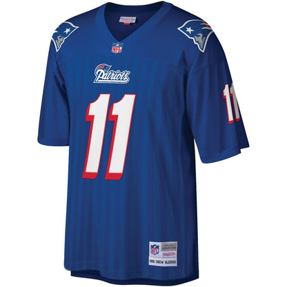 New England Patriots Drew Bledsoe Legacy Royal Football Jersey product image