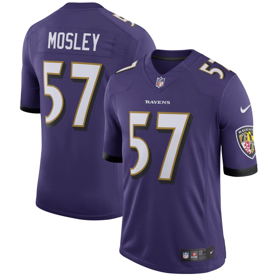 Baltimore Ravens C.j. Mosley Speed Limited Purple Football Jersey product image