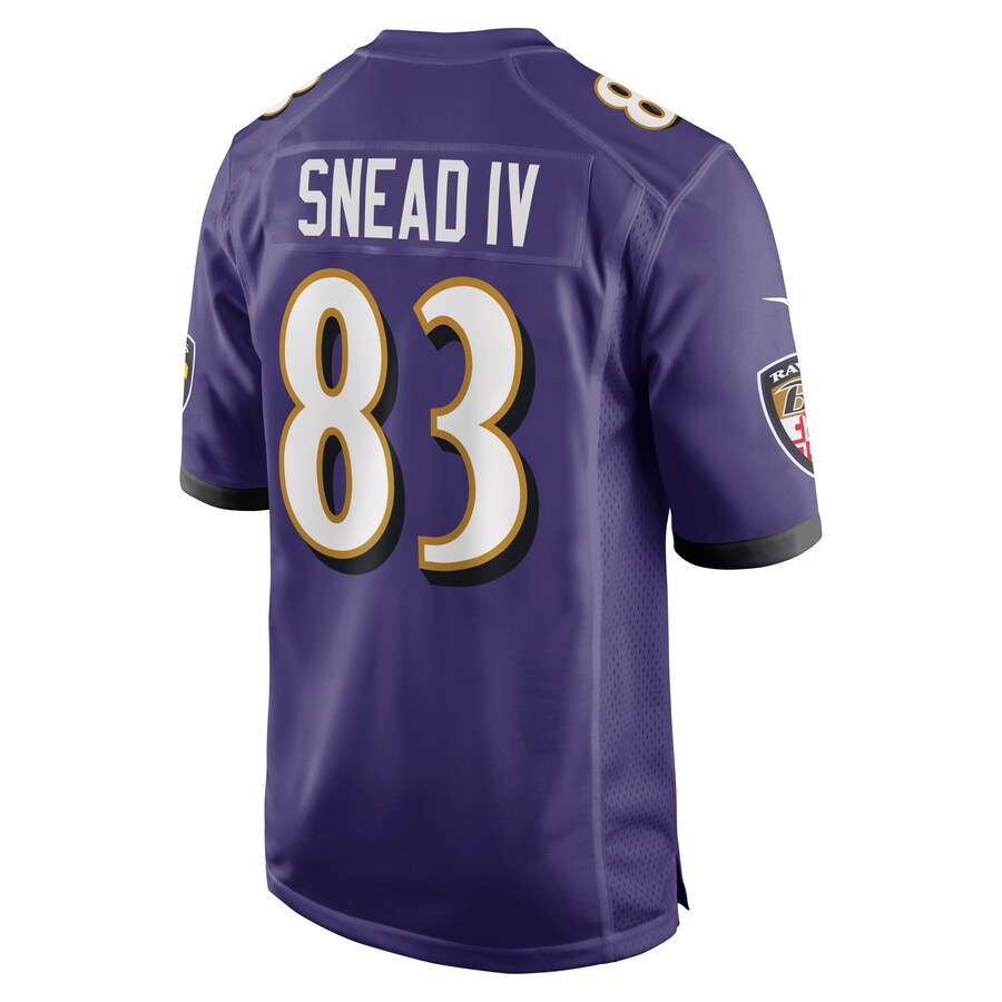 Baltimore Ravens Willie Snead Game Purple Football Jersey product image