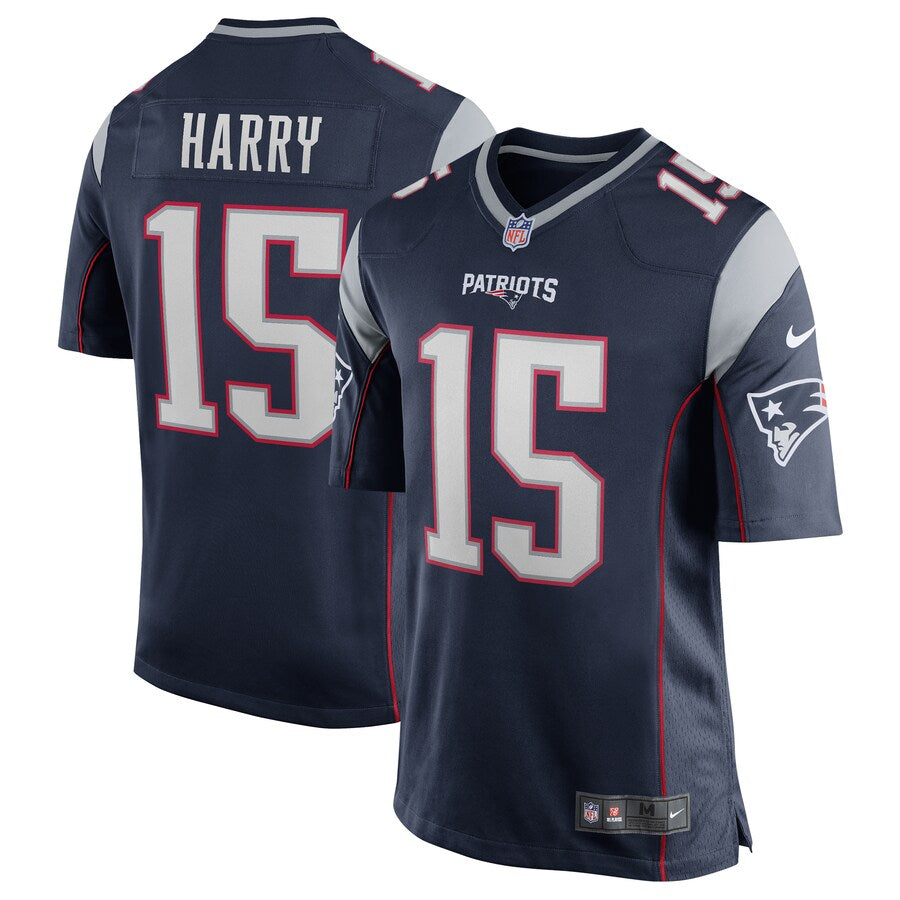 New England Patriots Game Navy Football Jersey product image