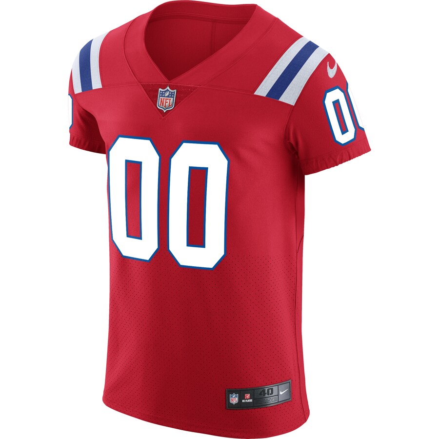 New England Patriots Red Custom Red Football Jersey product image