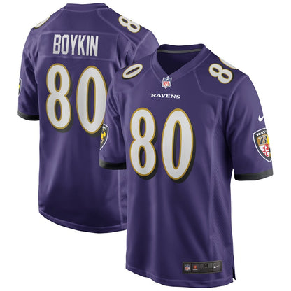 Baltimore Ravens Miles Boykin Team Game Purple Football Jersey product image