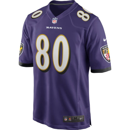 Baltimore Ravens Miles Boykin Team Game Purple Football Jersey product image
