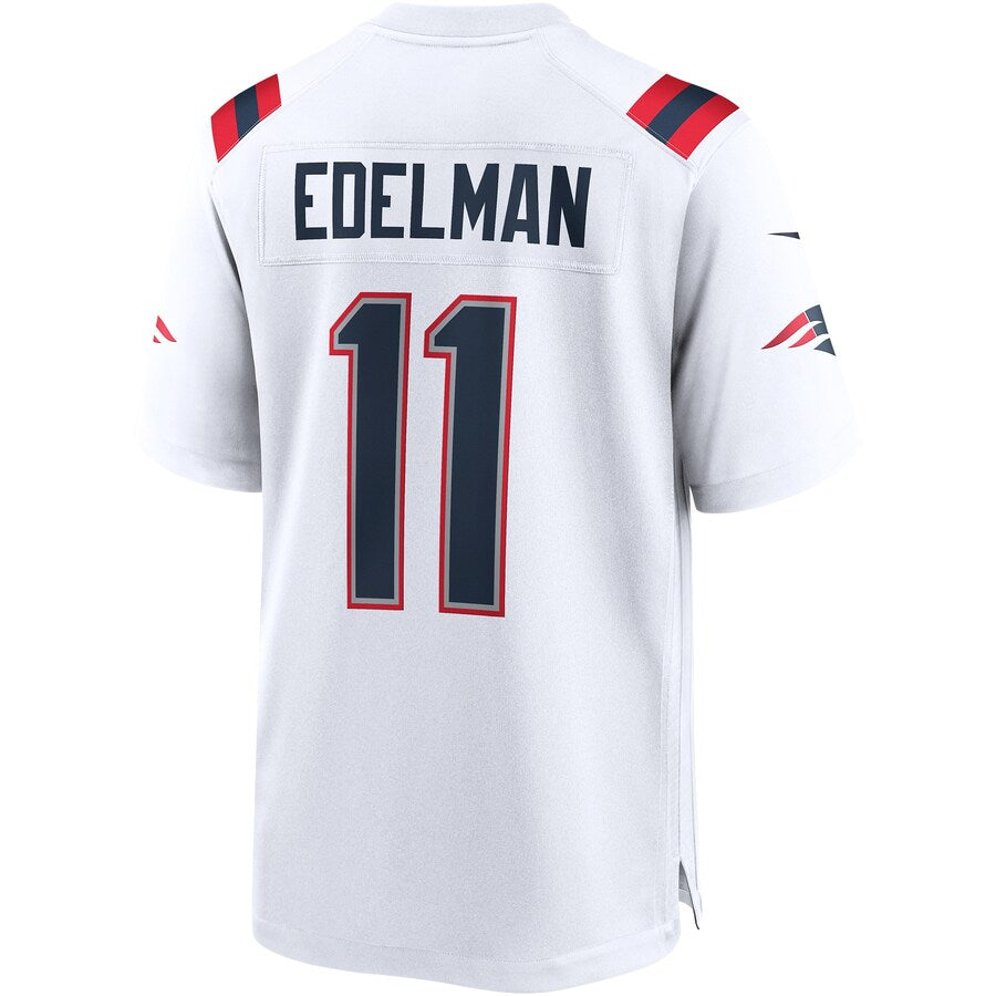 New England Patriots Julian Edelman Game White Football Jersey product image