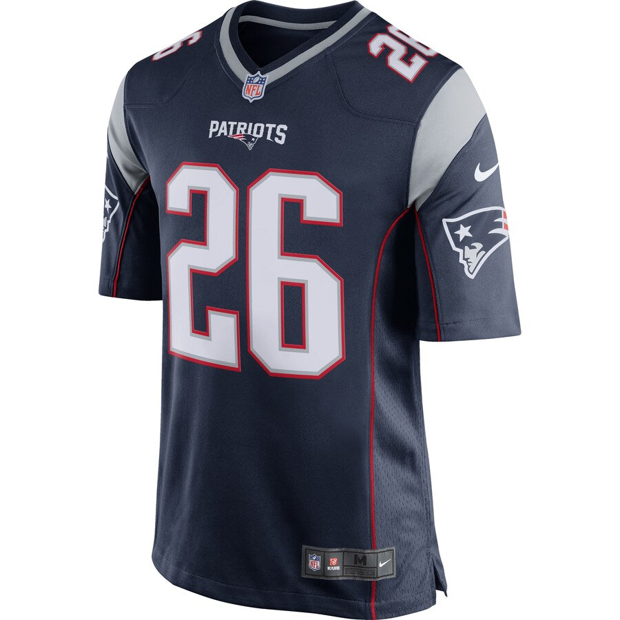 New England Patriots Sony Michel Game Navy Football Jersey product image
