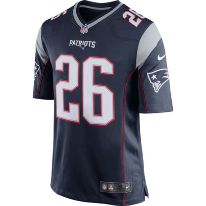 New England Patriots Sony Michel Game Navy Football Jersey product image