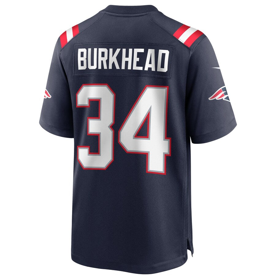 New England Patriots Rex Burkhead Game Navy Football Jersey product image