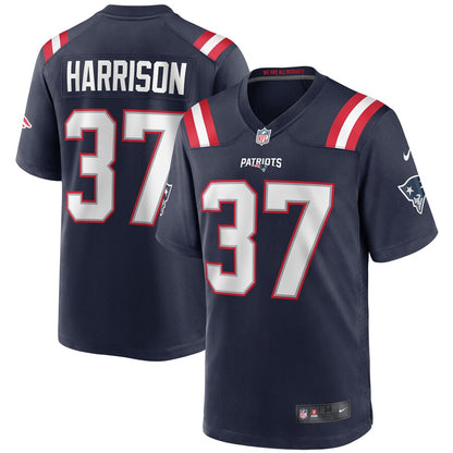 New England Patriots Rodney Harrison Game Navy Football Jersey product image