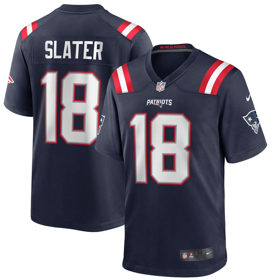 New England Patriots Matthew Slater Game Navy Football Jersey product image