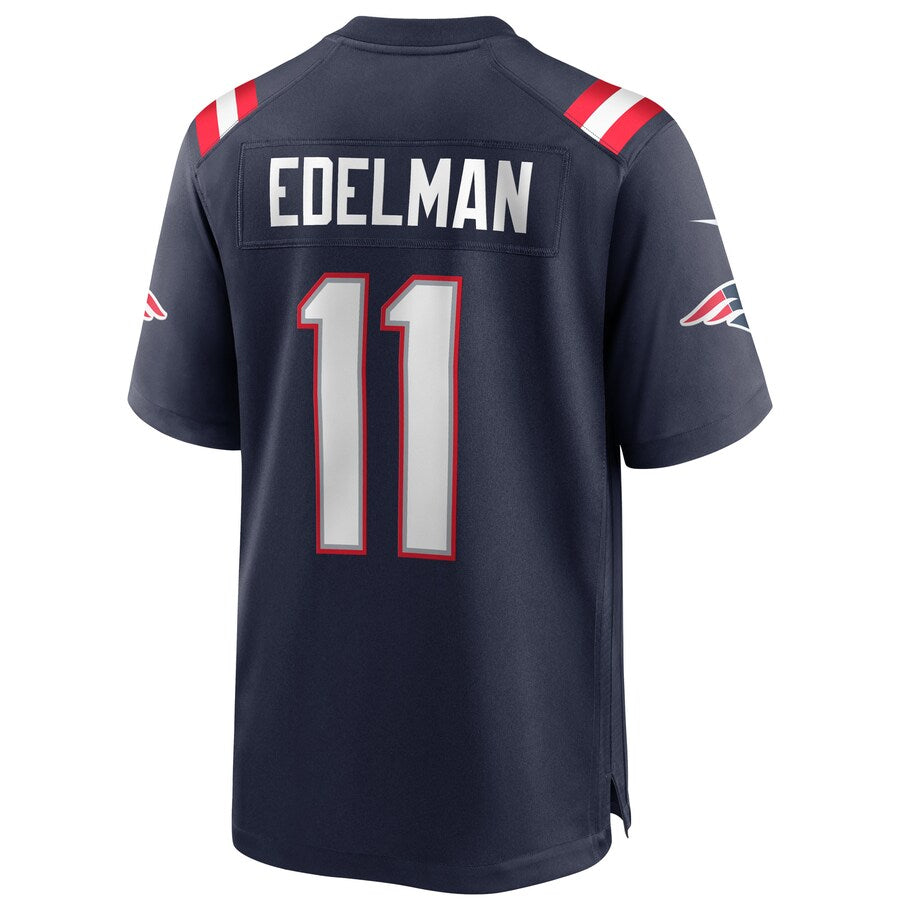 New England Patriots Julian Edelman Game Navy Football Jersey product image