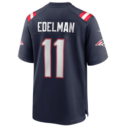 New England Patriots Julian Edelman Game Navy Football Jersey product image