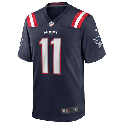 New England Patriots Julian Edelman Game Navy Football Jersey product image