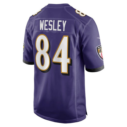 Baltimore Ravens Antoine Wesley Game Purple Football Jersey product image