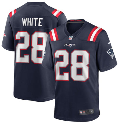 New England Patriots James Game White Football Jersey product image