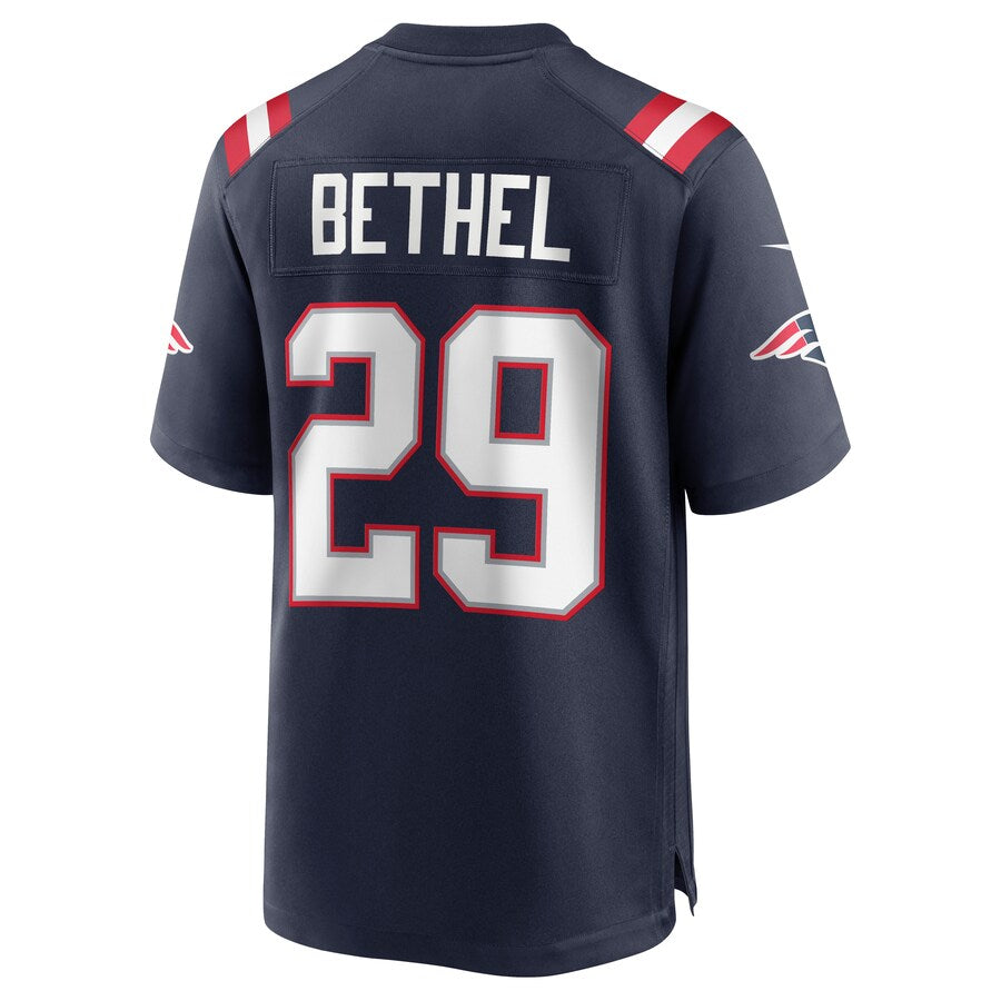 New England Patriots Justin Bethel Game Navy Football Jersey product image