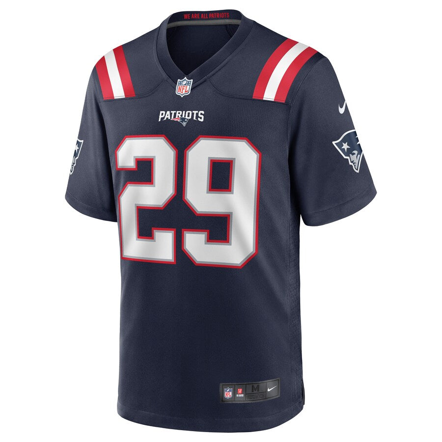 New England Patriots Justin Bethel Game Navy Football Jersey product image