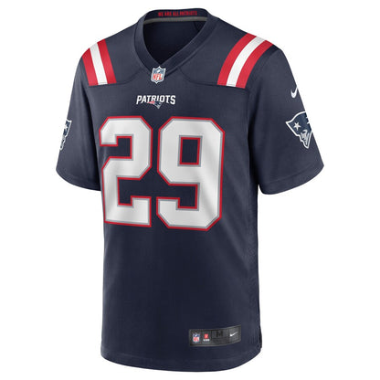 New England Patriots Justin Bethel Game Navy Football Jersey product image