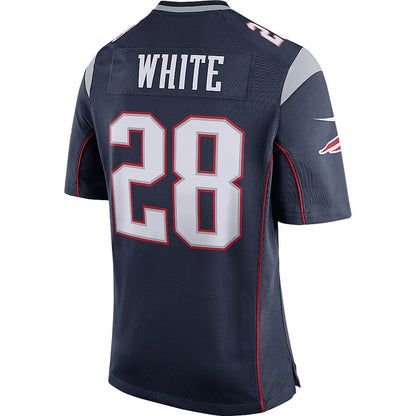 New England Patriots James Game White Football Jersey product image