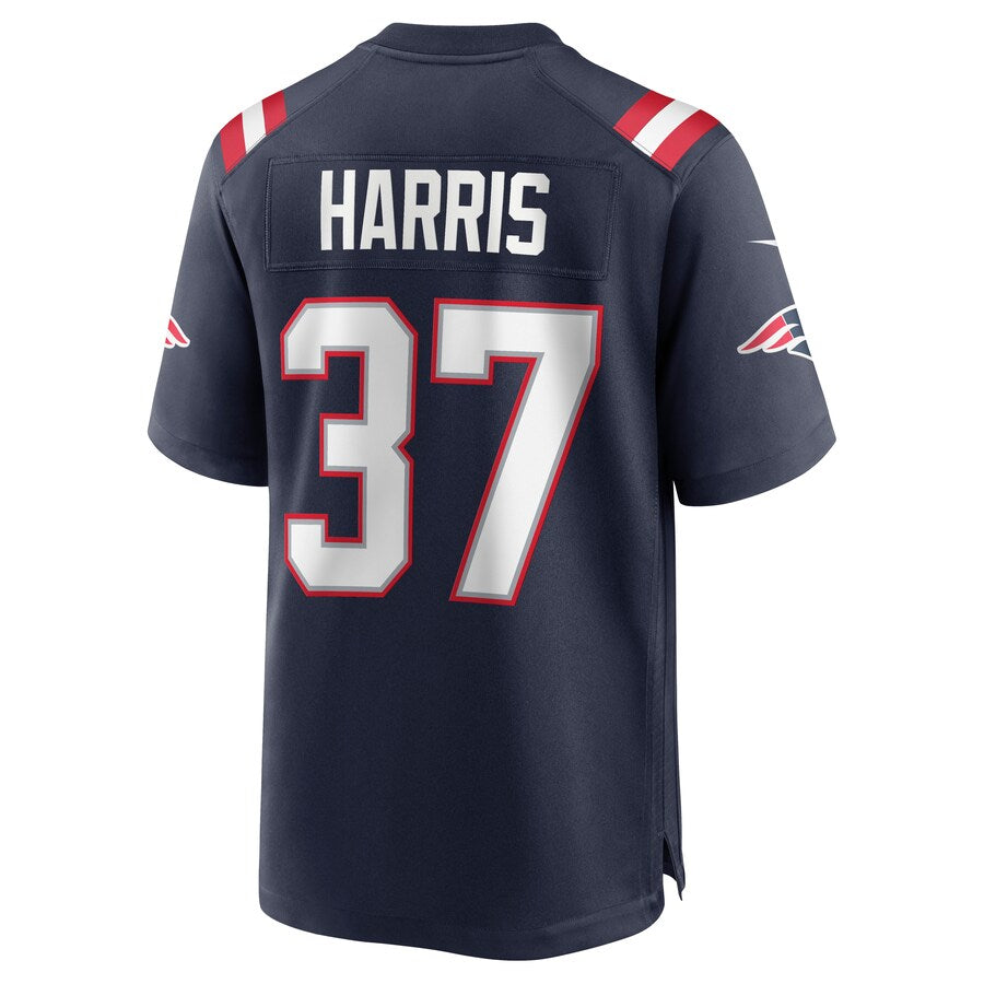New England Patriots Damien Harris Game Navy Football Jersey product image