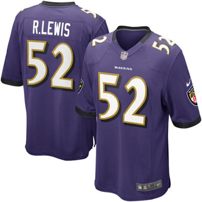 Baltimore Ravens Ray Lewis Game Purple Football Jersey product image