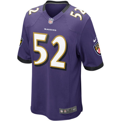 Baltimore Ravens Ray Lewis Game Purple Football Jersey product image