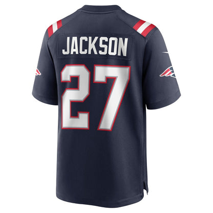 New England Patriots J.c. Jackson Game Navy Football Jersey product image