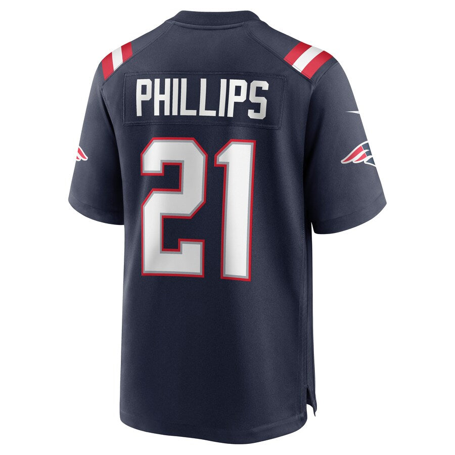 New England Patriots Adrian Phillips Game Navy Football Jersey product image