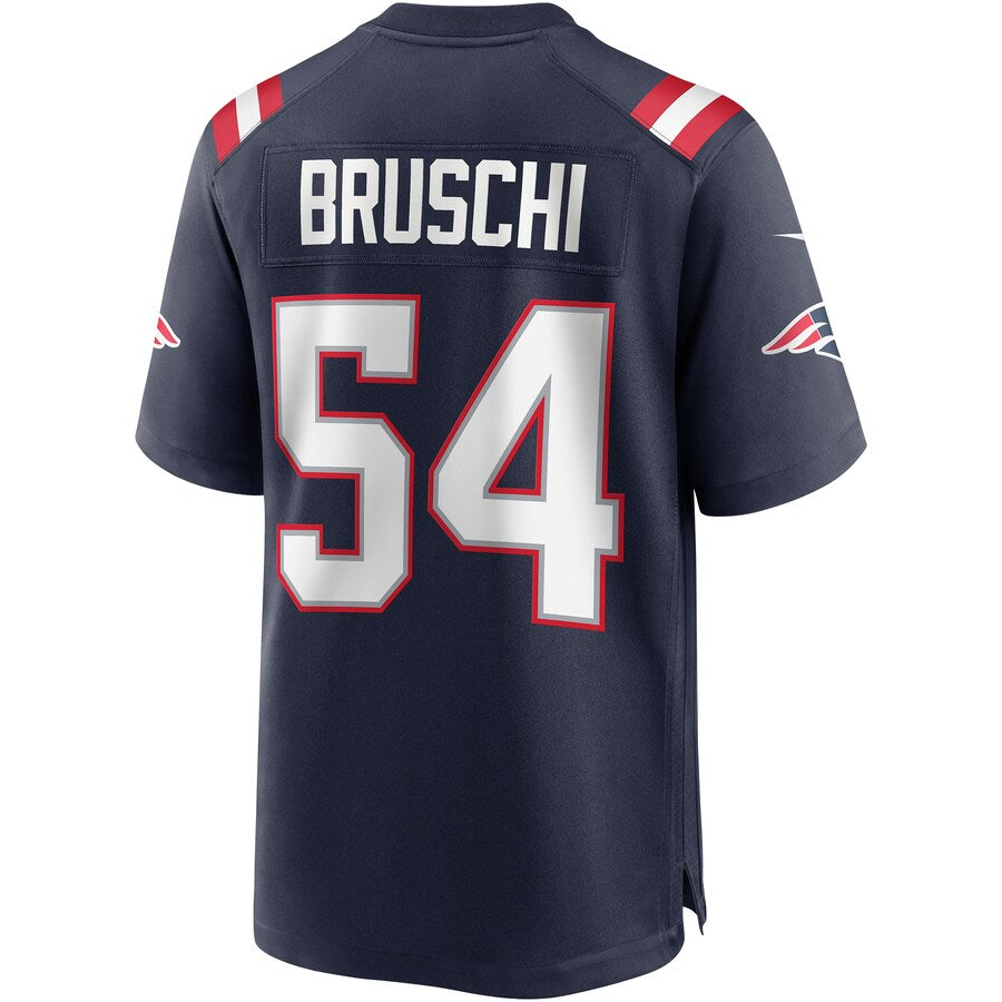 New England Patriots Tedy Bruschi Game Navy Football Jersey product image