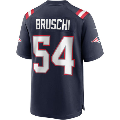 New England Patriots Tedy Bruschi Game Navy Football Jersey product image
