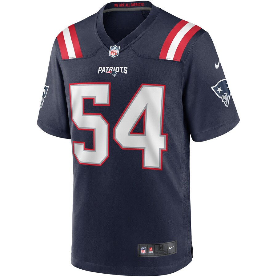 New England Patriots Tedy Bruschi Game Navy Football Jersey product image