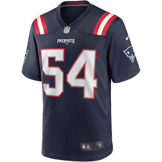 New England Patriots Tedy Bruschi Game Navy Football Jersey product image
