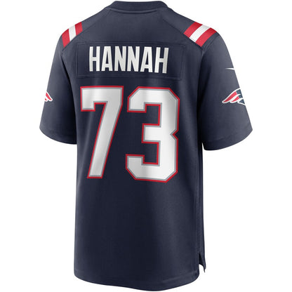 New England Patriots John Hannah Game Navy Football Jersey product image