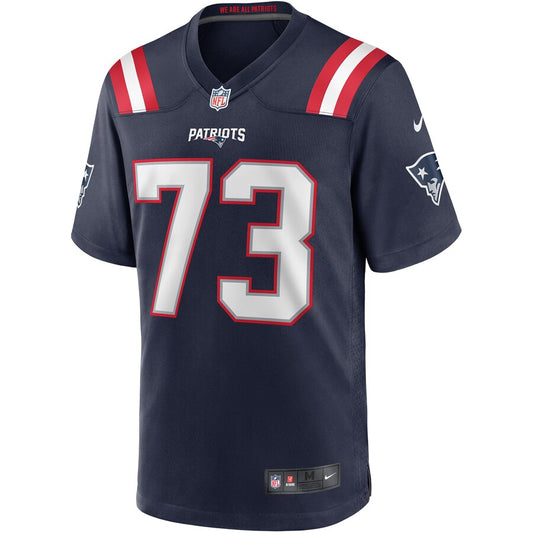 New England Patriots John Hannah Game Navy Football Jersey product image