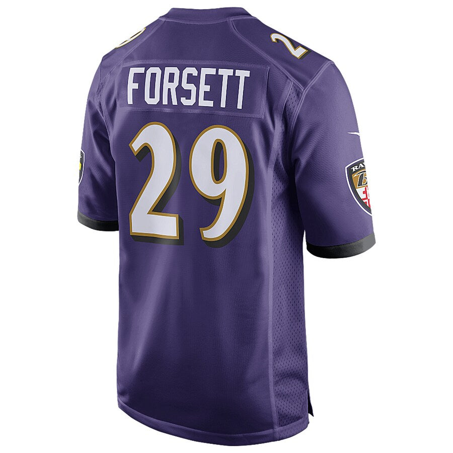 Baltimore Ravens Justin Forsett 2015 Team Game Purple Football Jersey product image