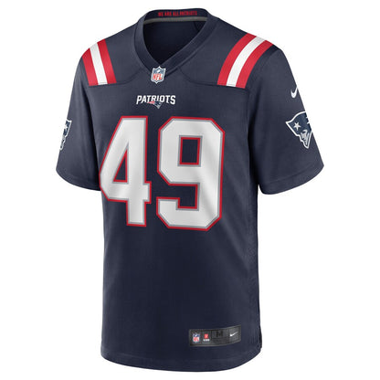 New England Patriots Joe Cardona Game Navy Football Jersey product image