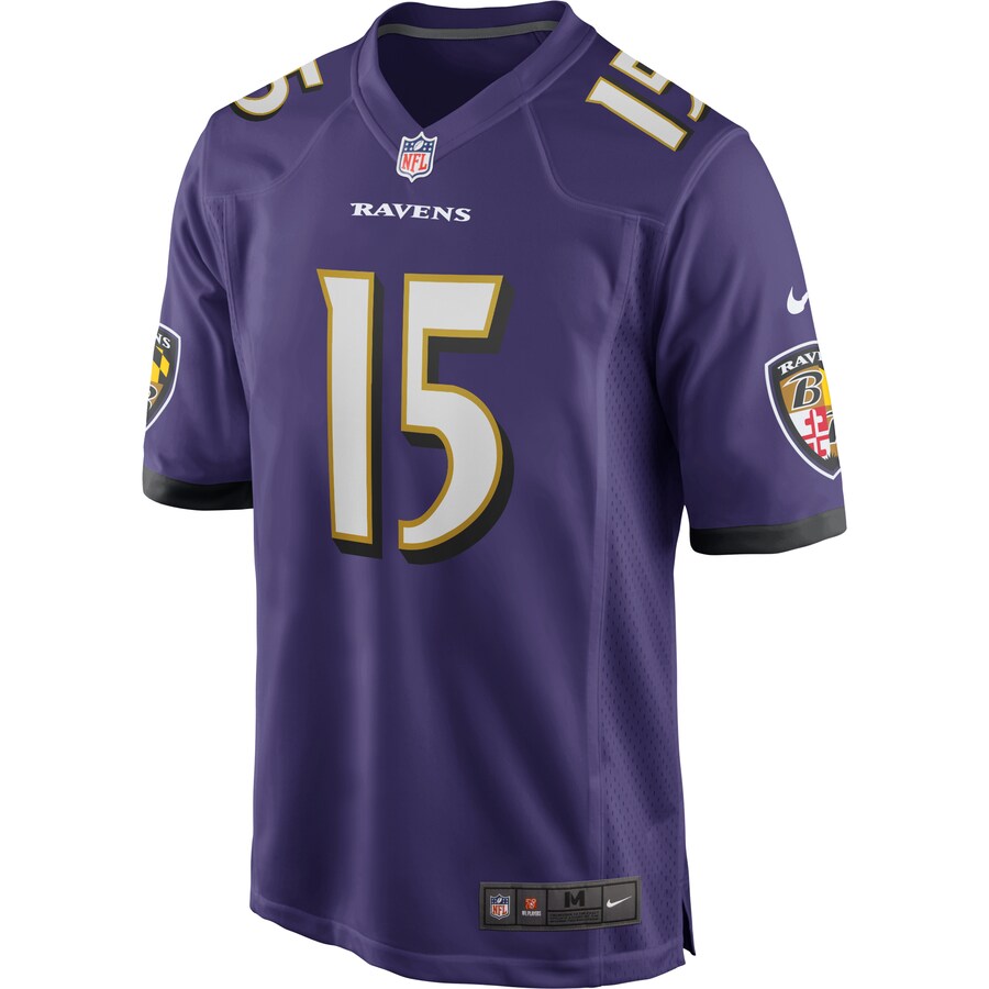 Baltimore Ravens Marquise Brown Game Purple Football Jersey product image