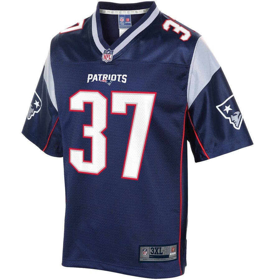New England Patriots Damien Harris Pro Line Big & Tall Navy Football Jersey product image
