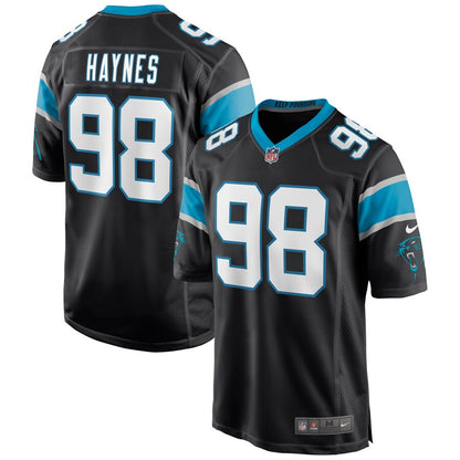 Carolina Panthers Marquis Haynes Game Black Football Jersey product image