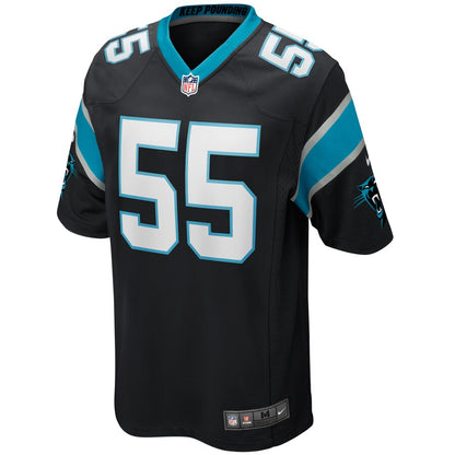 Carolina Panthers Christian Miller Game Black Football Jersey product image