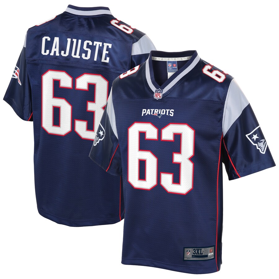 New England Patriots Yodny Cajuste Pro Line Big & Tall Navy Football Jersey product image